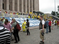 Anti-AKW-Demo vor dem Parlament