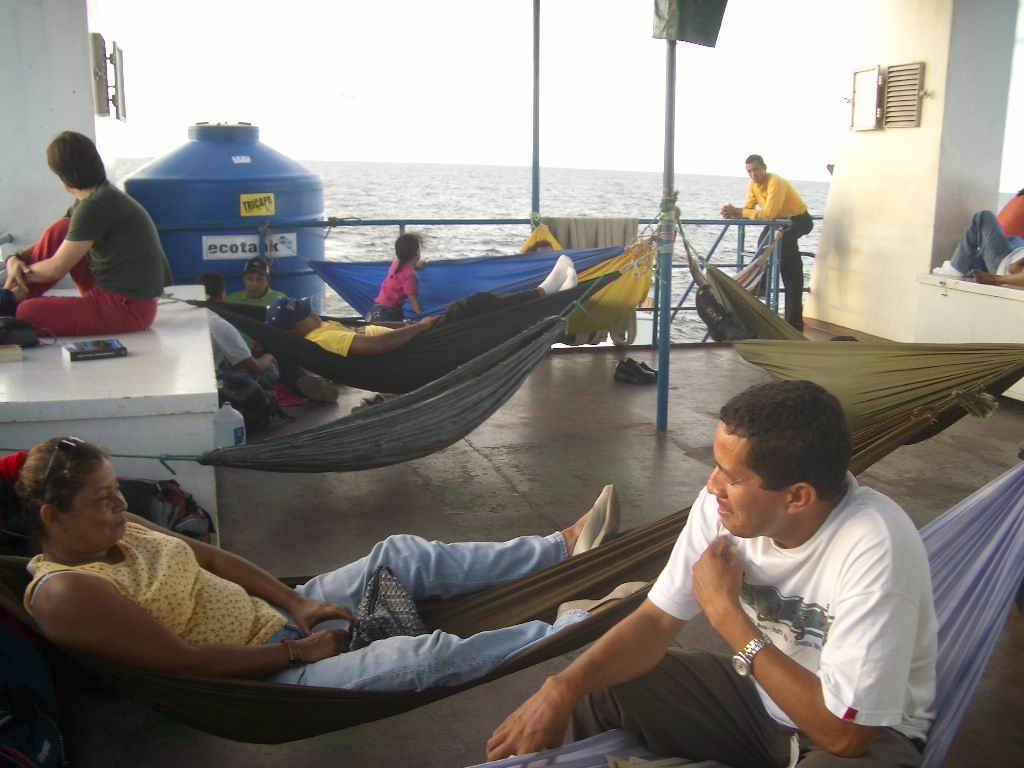 H&auml;ngematten auf dem Schiff