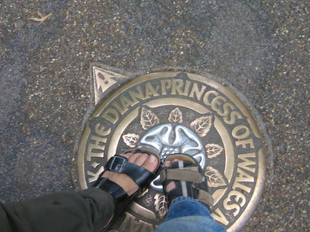 Stein auf dem 'Pilgerweg' f�r Prinzessin Diana